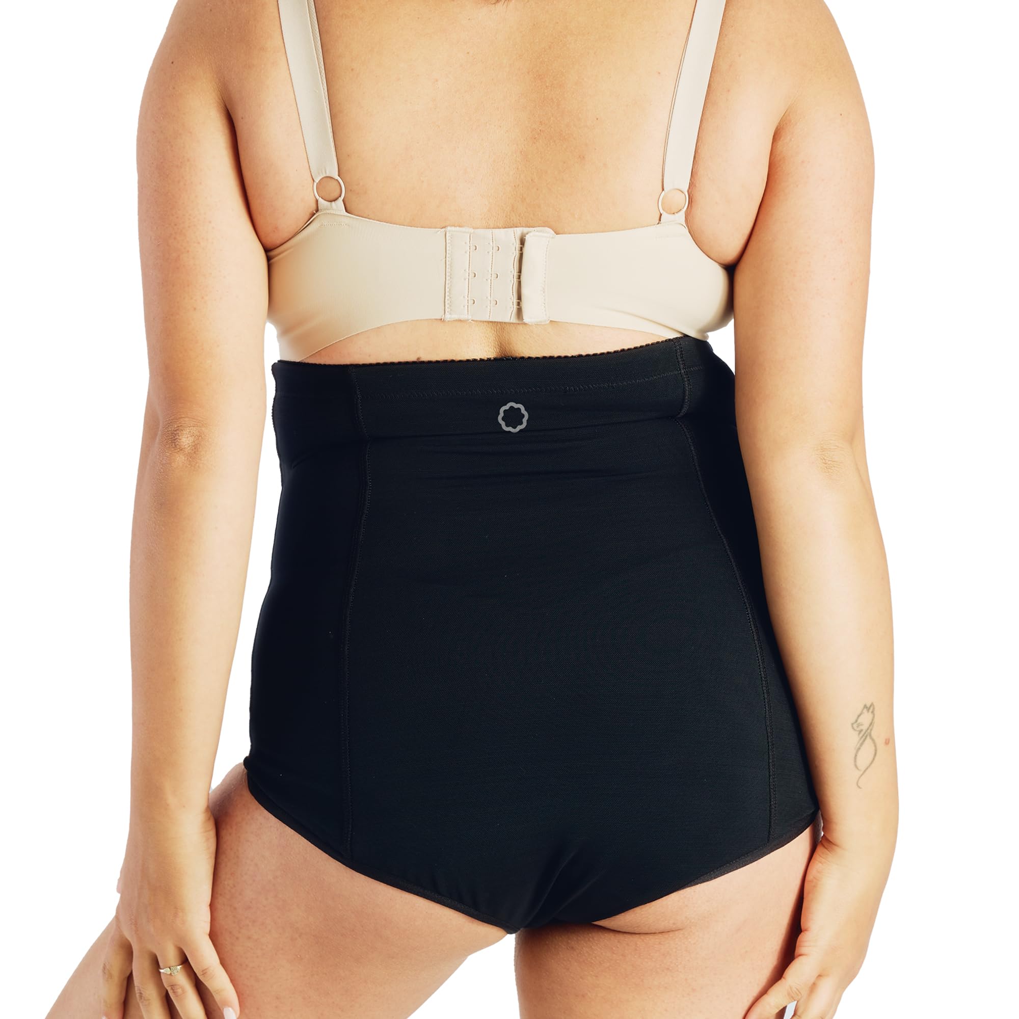 Belly Bandit Postpartum Sculpting Girdle - Postpartum Essentials - Support & Compress Your Abdomen, Waist & Hips - Pull-On Design Waist Corset for Core & Back Support - X-Small, Black - Image 3