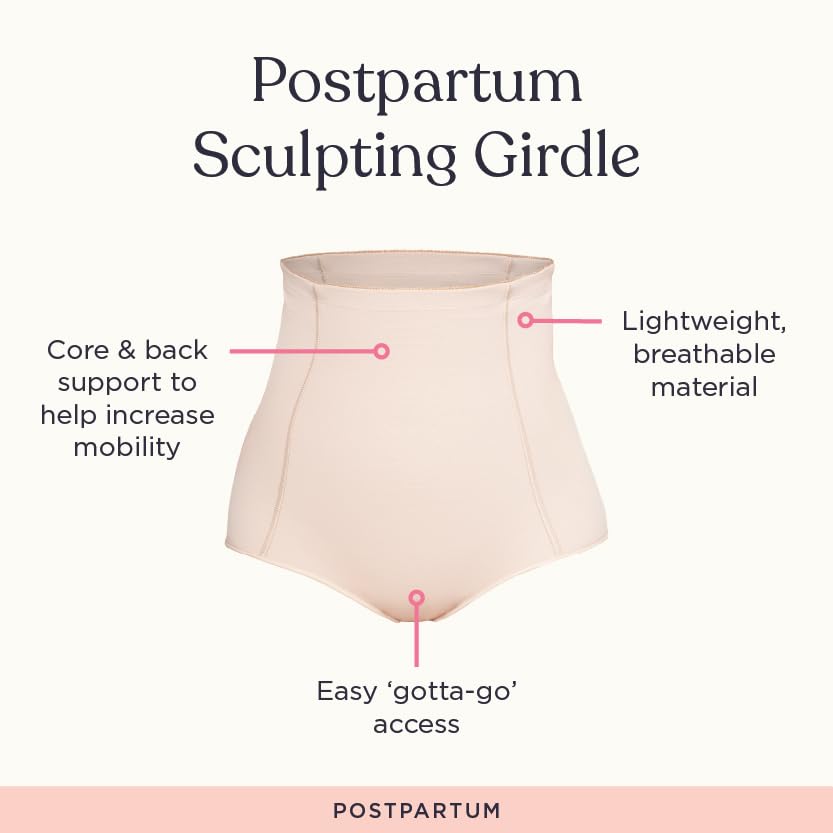 Belly Bandit Postpartum Sculpting Girdle - Postpartum Essentials - Support & Compress Your Abdomen, Waist & Hips - Pull-On Design Waist Corset for Core & Back Support - X-Small, Black - Image 5
